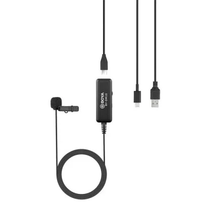 BOYA Lavalier Microphone For Ios And Pc - Black